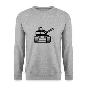 tank - Unisex Sweatshirt - salt & pepper - Front - Alina (178cm) & Michal (187cm)