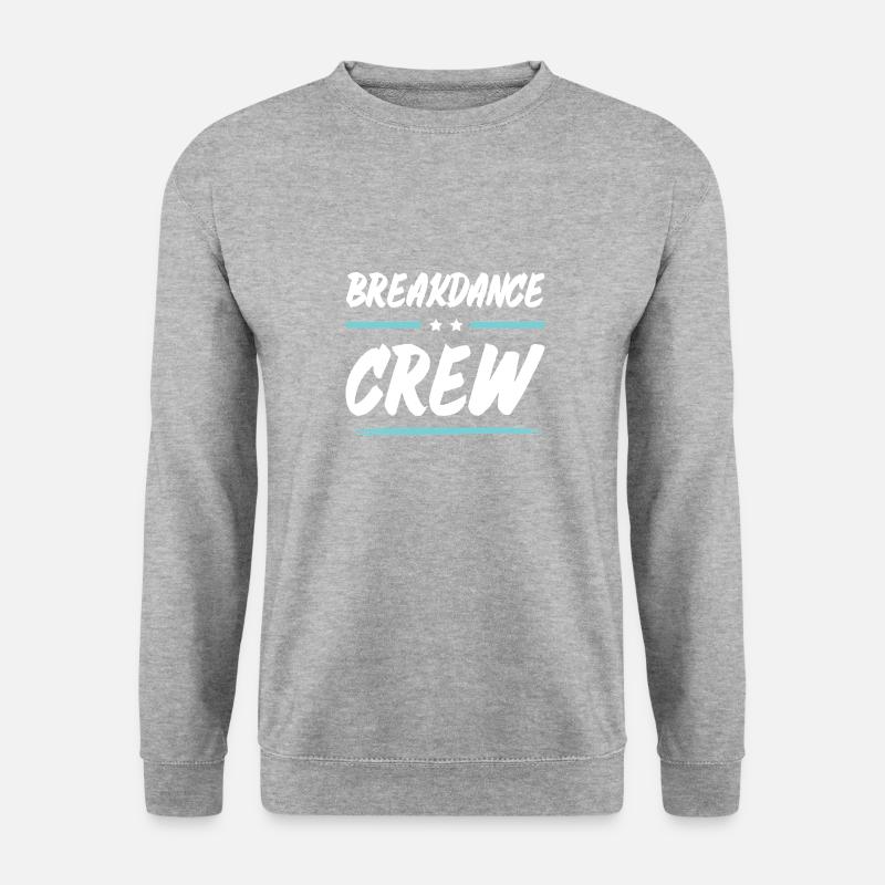 Breakdance Crew - Unisex Pullover - Weißgrau meliert