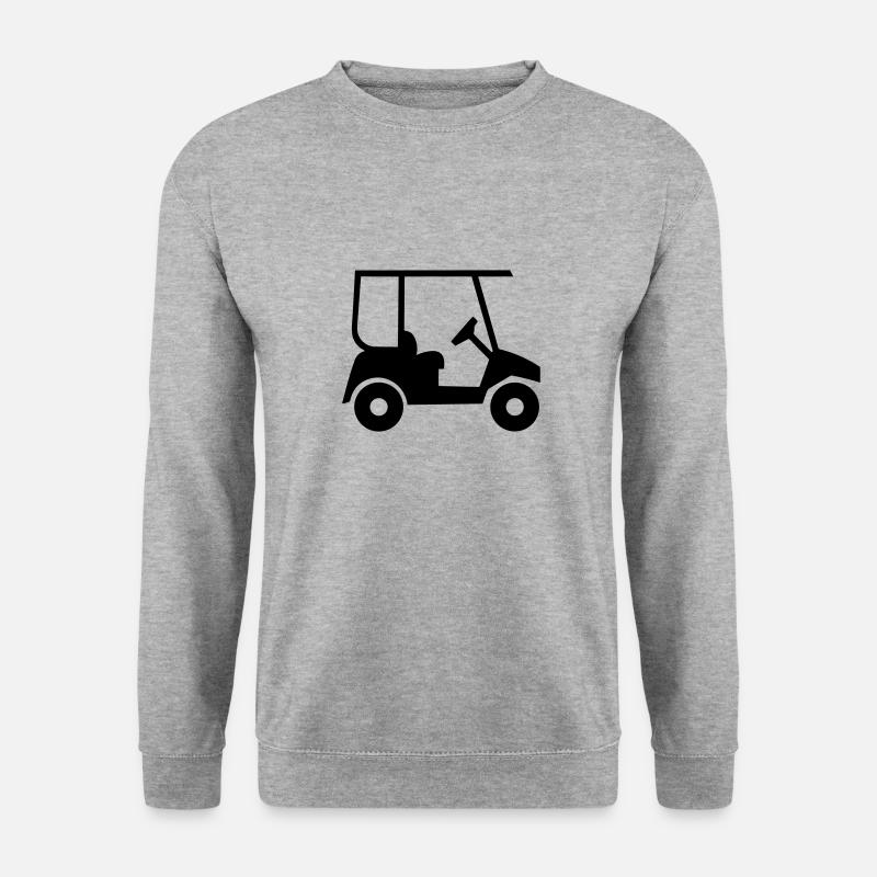 Golfwagen - Unisex Pullover - Weißgrau meliert