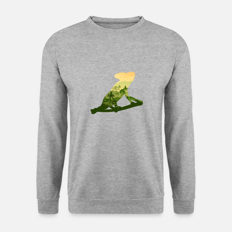 Chamäleon - Unisex Pullover - Weißgrau meliert