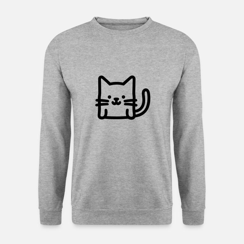 cat - Unisex Sweatshirt - salt & pepper