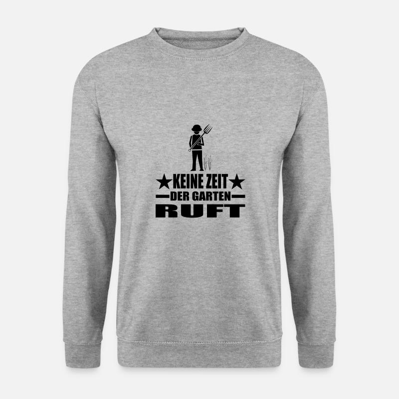 Garten - Unisex Pullover - Weißgrau meliert