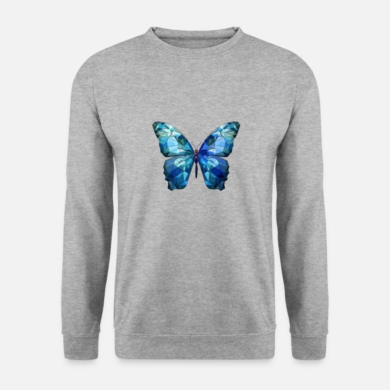 Blue Morpho Butterfly - Unisex Sweatshirt - salt & pepper