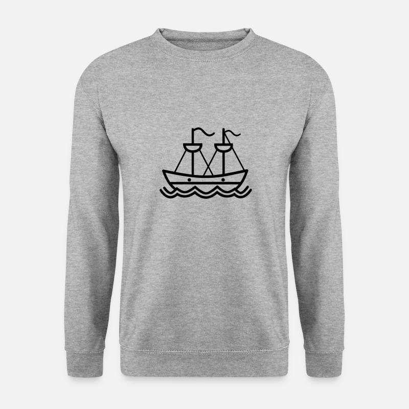 Pirate ship - Unisex Sweatshirt - salt & pepper