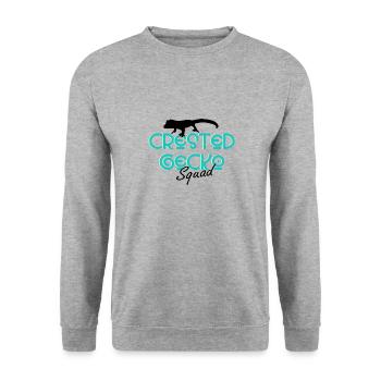 Crested Geckos Exotic Animal Lizard Cute Reptiles - Unisex Sweatshirt - salt & pepper - Front - Alina (178cm) & Michal (187cm)