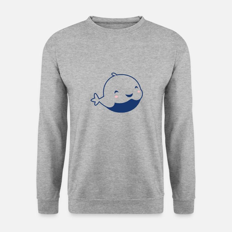 Baby-Wal - Unisex Pullover - Weißgrau meliert