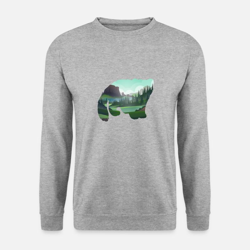 Pallas Katze - Unisex Pullover - Weißgrau meliert