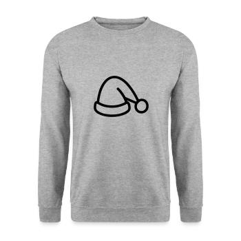 bonnet de noel - Sweat-shirt Unisexe - gris chiné - Devant - Alina (178cm) & Michal (187cm)
