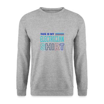 Electro Worker Craftsman Electrician Voltage - Unisex Sweatshirt - salt & pepper - Front - Alina (178cm) & Michal (187cm)