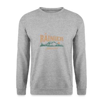 Mount Rainier Nationla Park Washington Berge - Unisex Pullover - Weißgrau meliert - Vorne - Alina (178cm) & Michal (187cm)