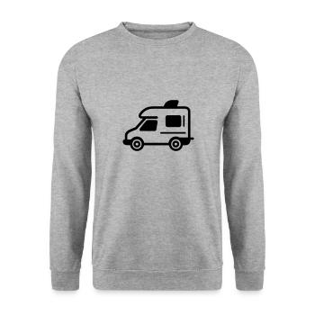 Motorhome - Unisex Sweatshirt - salt & pepper - Front - Alina (178cm) & Michal (187cm)