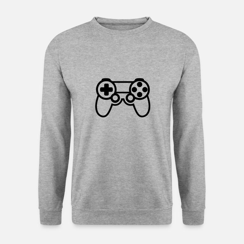 Videospiel-Controller - Unisex Pullover - Weißgrau meliert