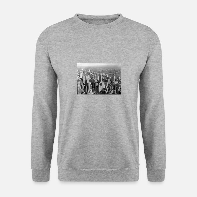 Chrysler Building 1932 - Unisex Pullover - Weißgrau meliert