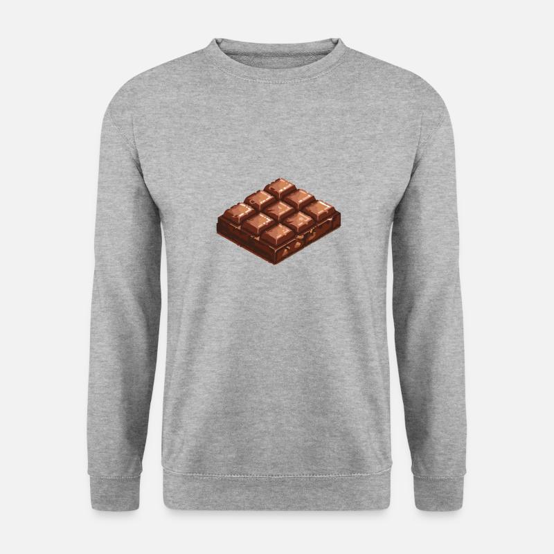 Chocolate Pixel Icon - Unisex Sweatshirt - salt & pepper