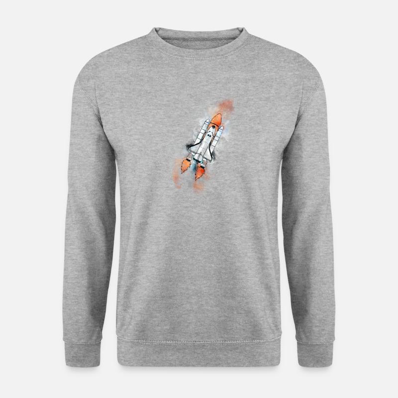 NASA - Unisex Pullover - Weißgrau meliert