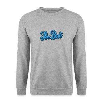 The Best - Unisex Sweatshirt - salt & pepper - Front - Alina (178cm) & Michal (187cm)