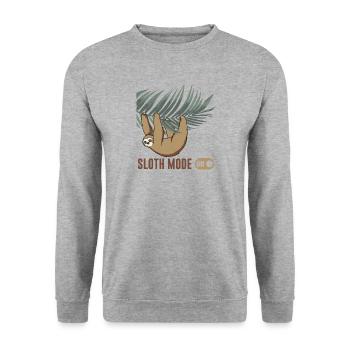 Sloth - Unisex Pullover - Weißgrau meliert - Vorne - Alina (178cm) & Michal (187cm)