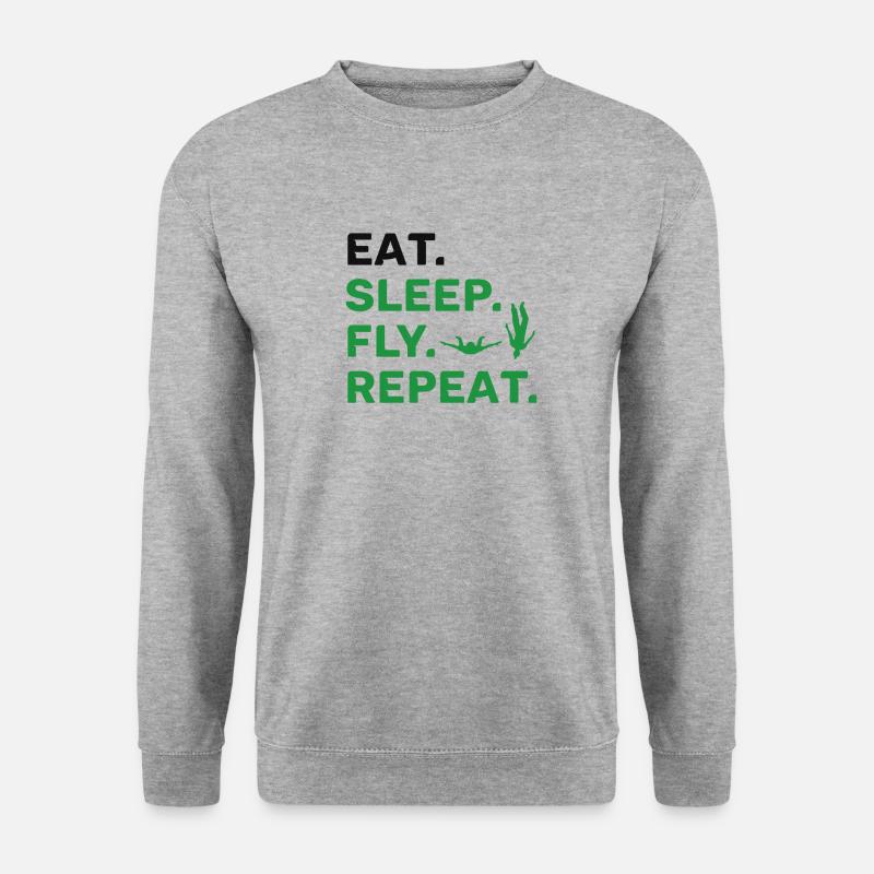 Skydiving - Unisex Pullover - Weißgrau meliert