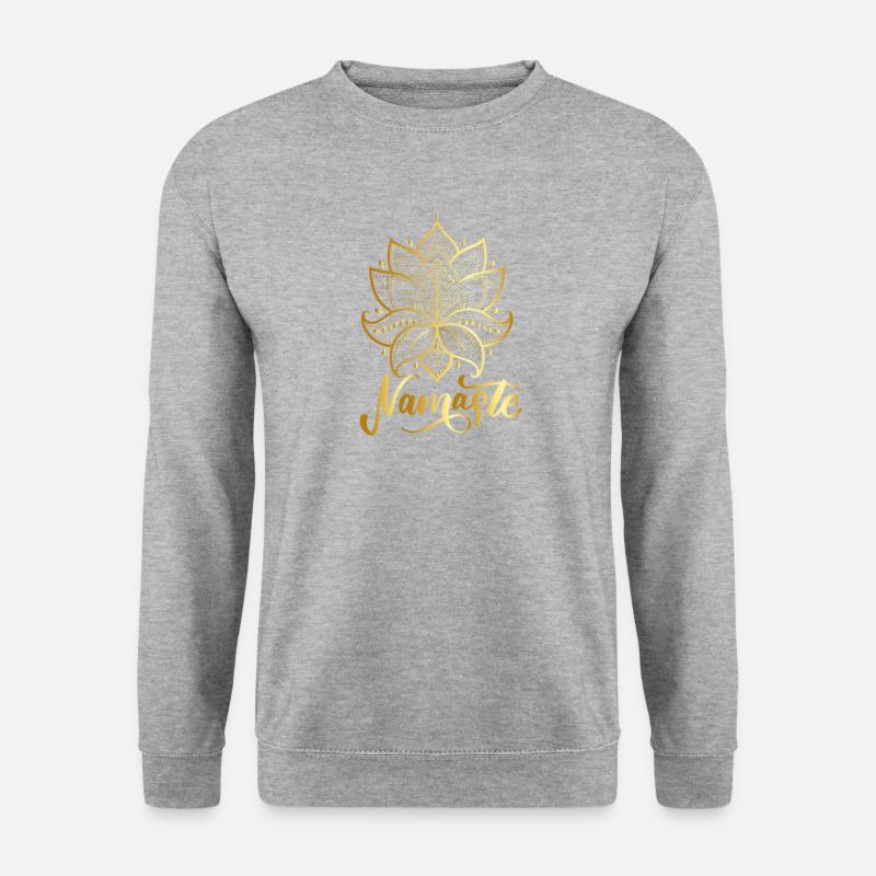Yoga - Unisex Pullover - Weißgrau meliert