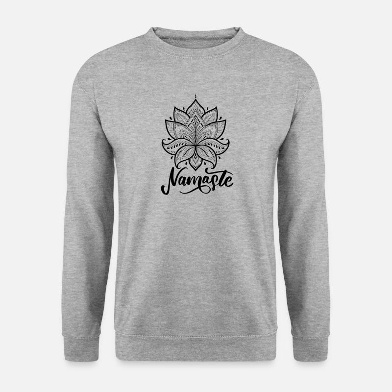 Yoga - Unisex Pullover - Weißgrau meliert