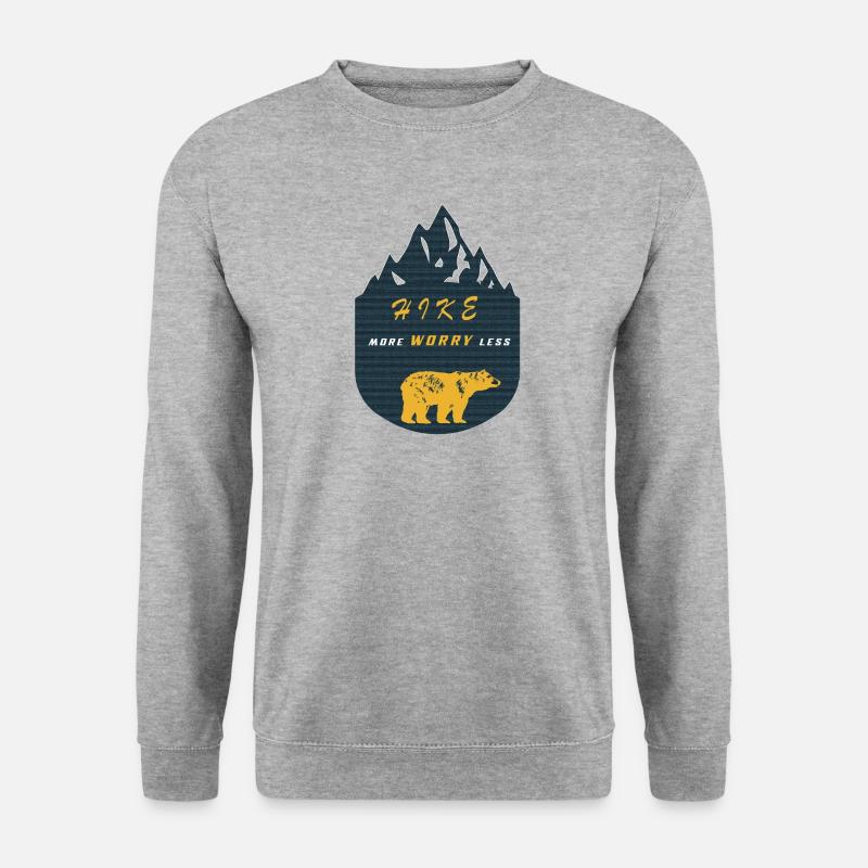 Mountain Hiking - Unisex Pullover - Weißgrau meliert