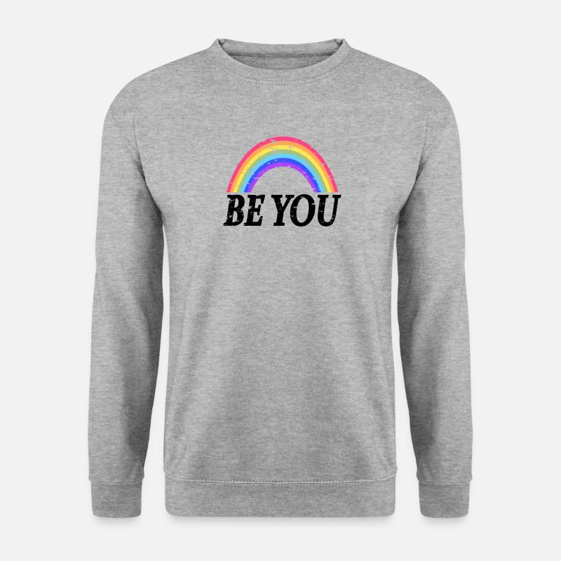 Rainbow - Unisex Pullover - Weißgrau meliert