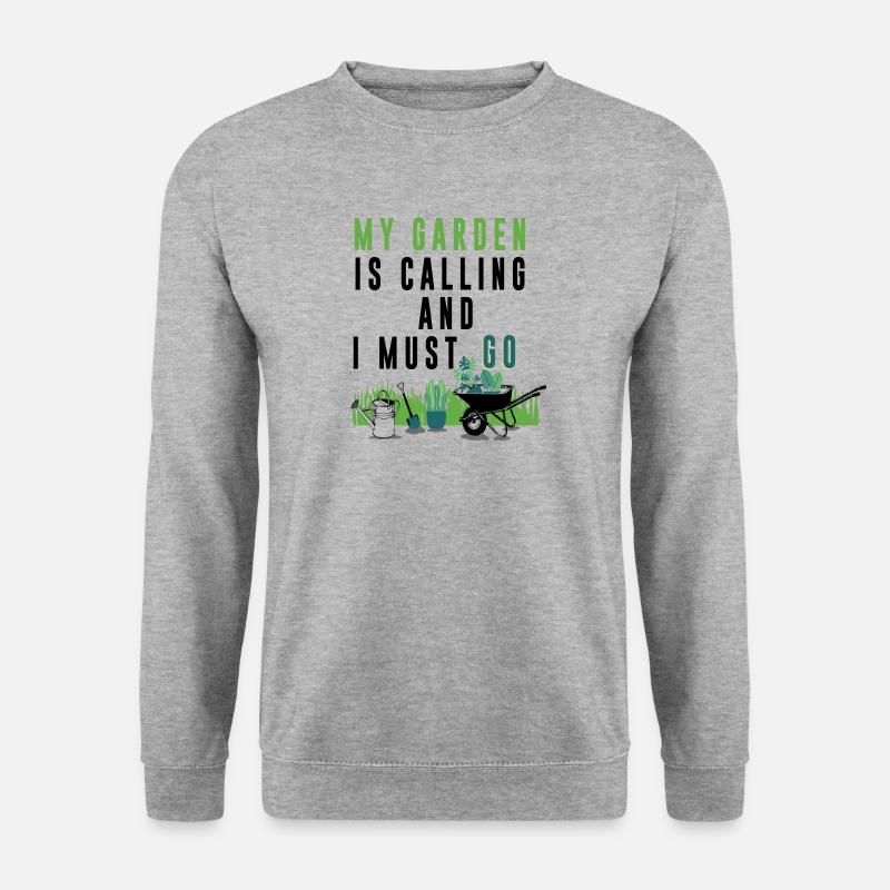 Garden - Unisex Pullover - Weißgrau meliert