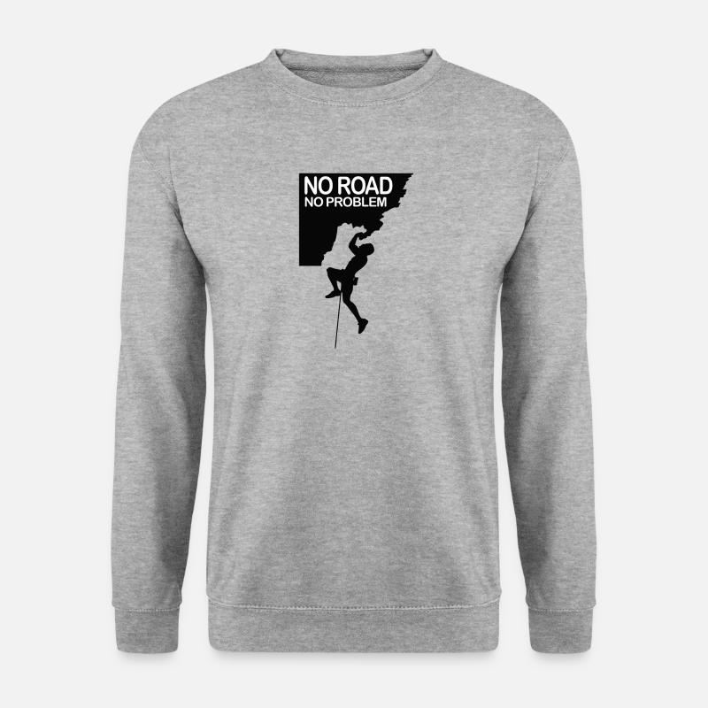 Rock Climbing - Unisex Pullover - Weißgrau meliert