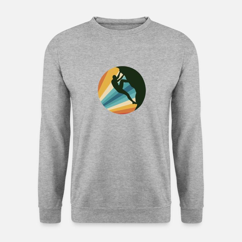 rock climbing - Unisex Pullover - Weißgrau meliert