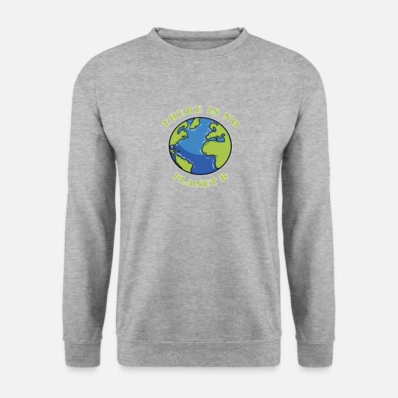 Nachhaltigkeit - Unisex Pullover - Weißgrau meliert