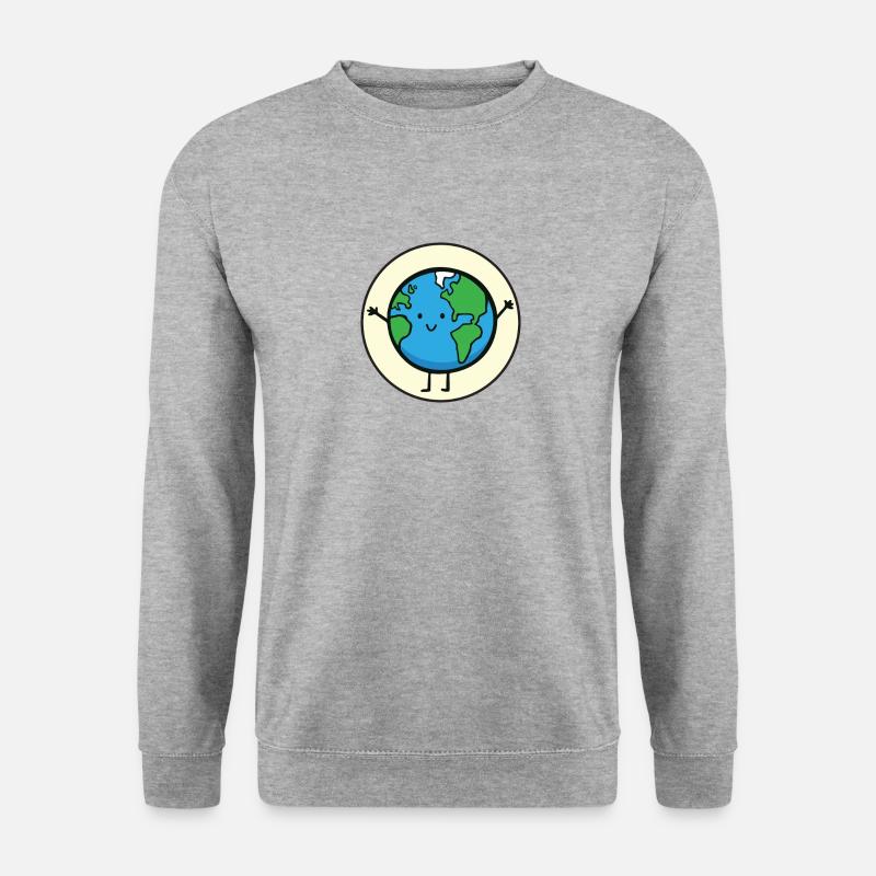 Nachhaltigkeit - Unisex Pullover - Weißgrau meliert