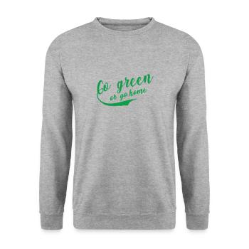 sustainability - Unisex Sweatshirt - salt & pepper - Front - Alina (178cm) & Michal (187cm)