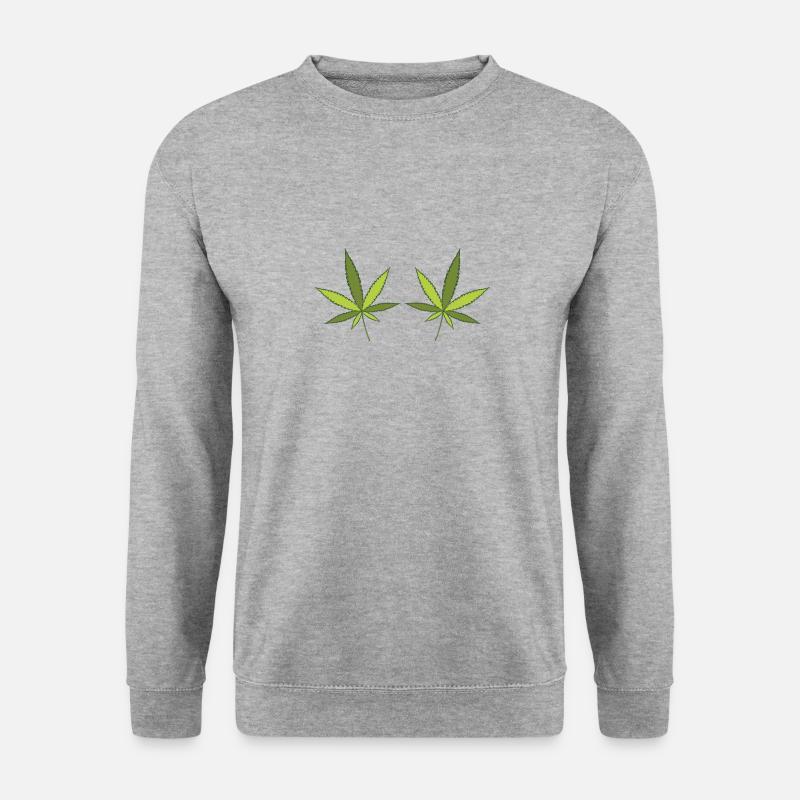 Hanf - Unisex Pullover - Weißgrau meliert