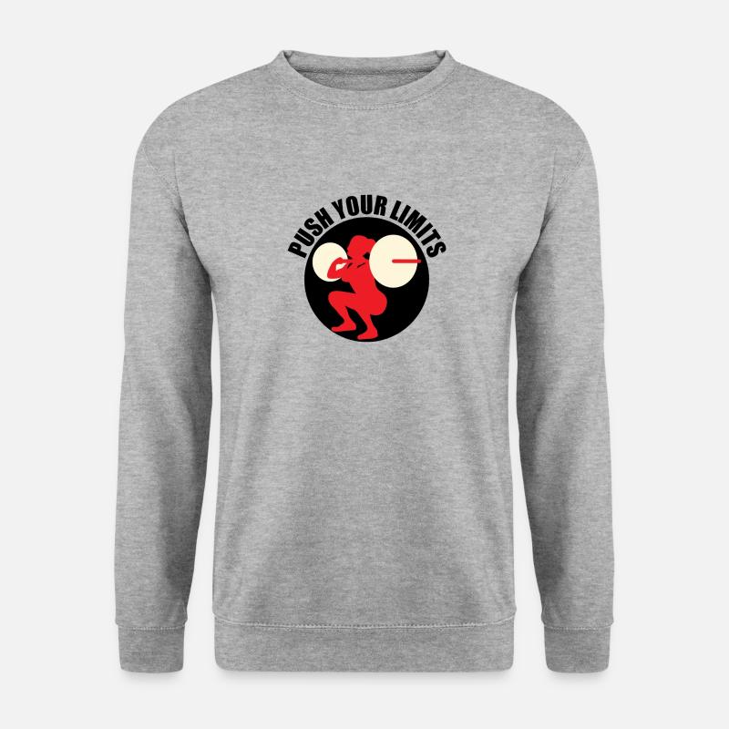 Workout - Unisex Pullover - Weißgrau meliert