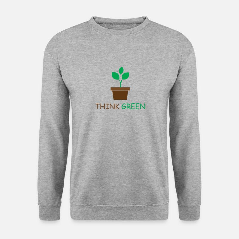 Nachhaltigkeit - Unisex Pullover - Weißgrau meliert