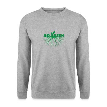 Sustainability - Unisex Sweatshirt - salt & pepper - Front - Alina (178cm) & Michal (187cm)