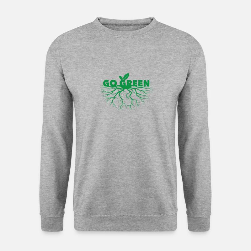 Nachhaltigkeit - Unisex Pullover - Weißgrau meliert