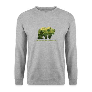 Sustainability - Unisex Sweatshirt - salt & pepper - Front - Alina (178cm) & Michal (187cm)