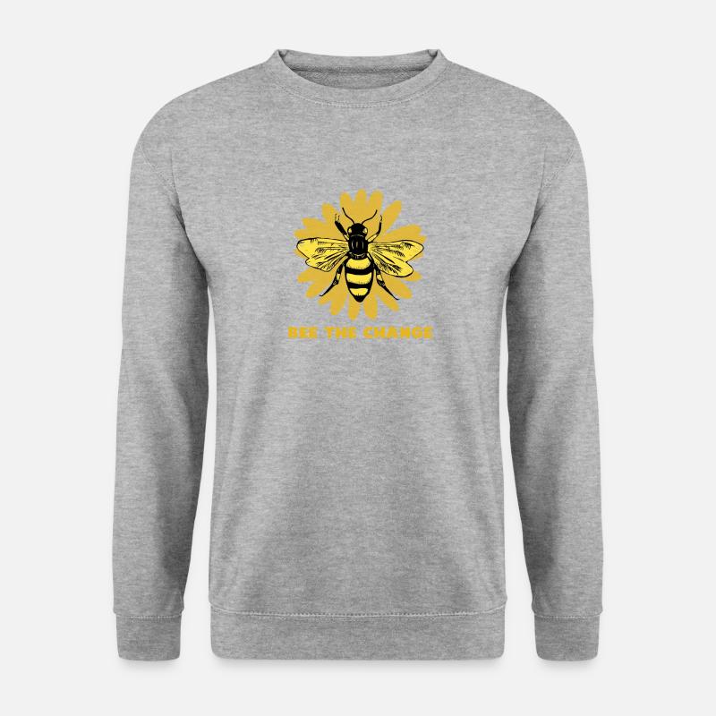 Nachhaltigkeit - Unisex Pullover - Weißgrau meliert