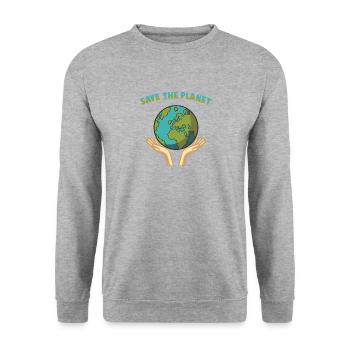 Durabilité - Sweat-shirt Unisexe - gris chiné - Devant - Alina (178cm) & Michal (187cm)