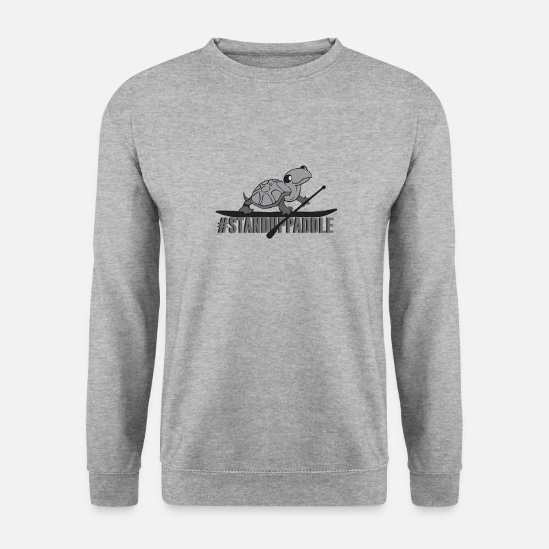 Stand Up Paddle - Unisex Pullover - Weißgrau meliert