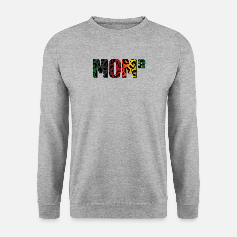 mom 3 - Unisex Pullover - Weißgrau meliert
