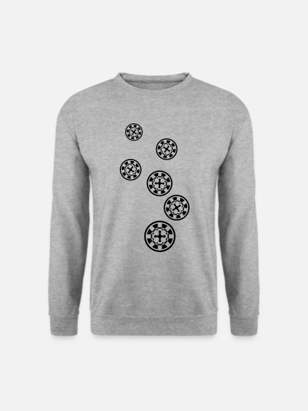 Roulette Icon Symbol - Unisex Sweatshirt - salt & pepper