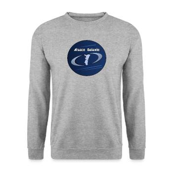 Alsace Galaxie - Sweat-shirt Unisexe - gris chiné - Devant - Alina (178cm) & Michal (187cm)