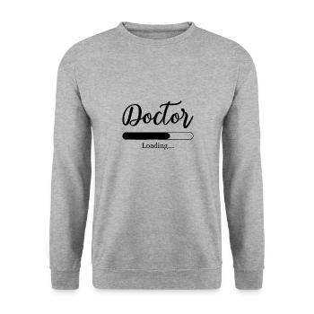 Doctor Doctor Medical Studies Medical Student Doctor - Unisex Sweatshirt - salt & pepper - Front - Alina (178cm) & Michal (187cm)
