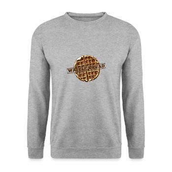 Waffle Squad Delicious Pancake Waffle Squad - Sweat-shirt Unisexe - gris chiné - Devant - Alina (178cm) & Michal (187cm)
