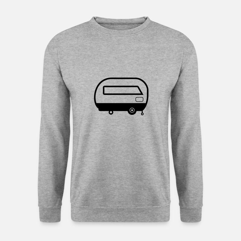 Kleiner Wohnwagen - Unisex Pullover - Weißgrau meliert