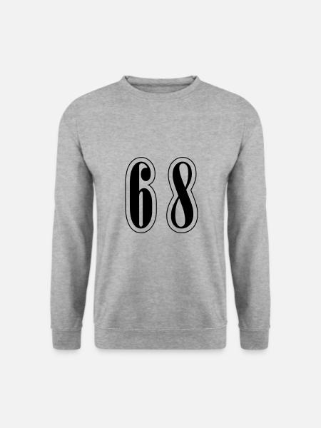 68 Symbole numérique - Sweat-shirt Unisexe - gris chiné