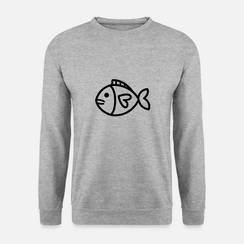 fish - Unisex Sweatshirt - salt & pepper