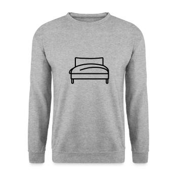 lit - Sweat-shirt Unisexe - gris chiné - Devant - Alina (178cm) & Michal (187cm)